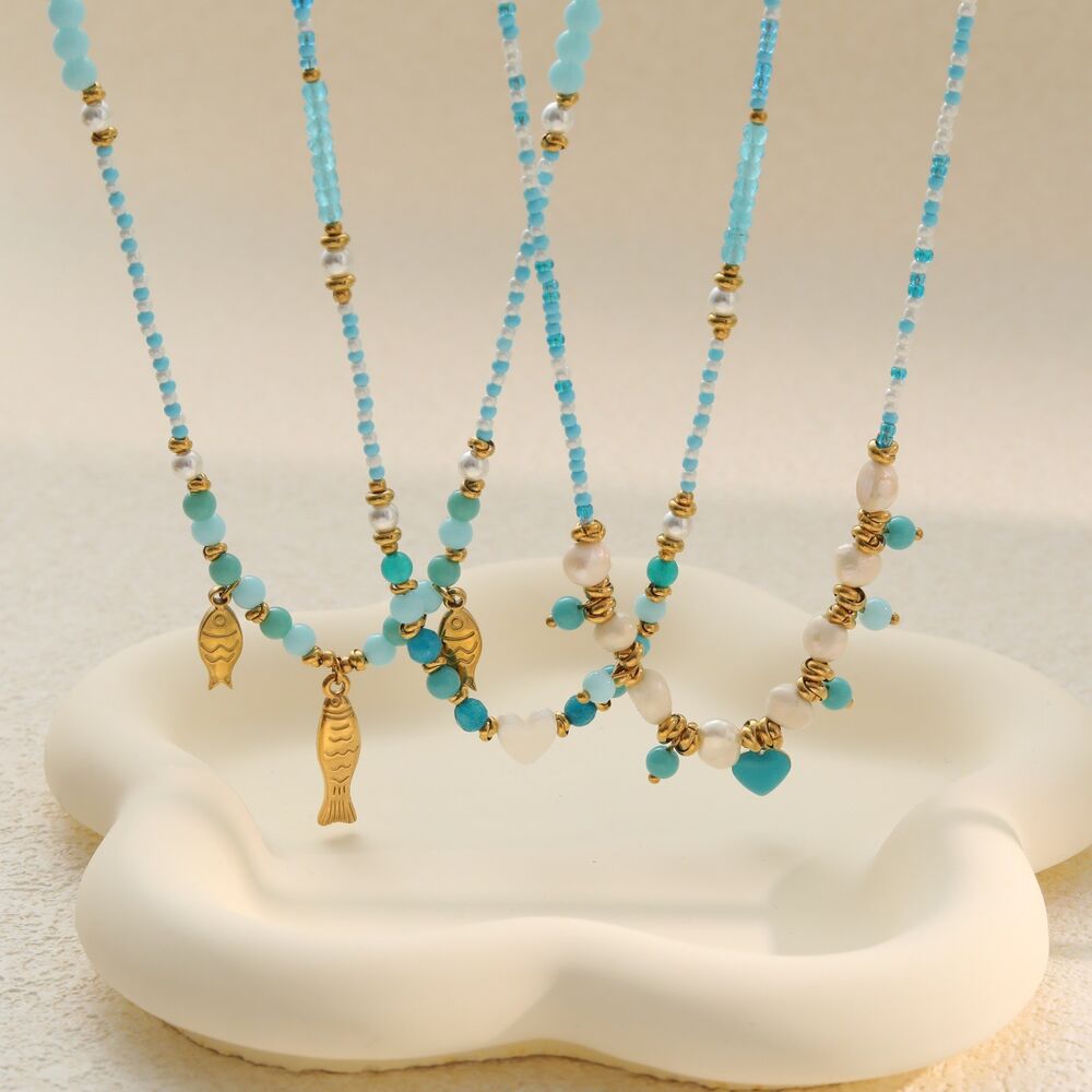 Simple Series Daily Fish Chain Stainless Steel Waterproof Gold Color Women's Chain Necklaces Picture2