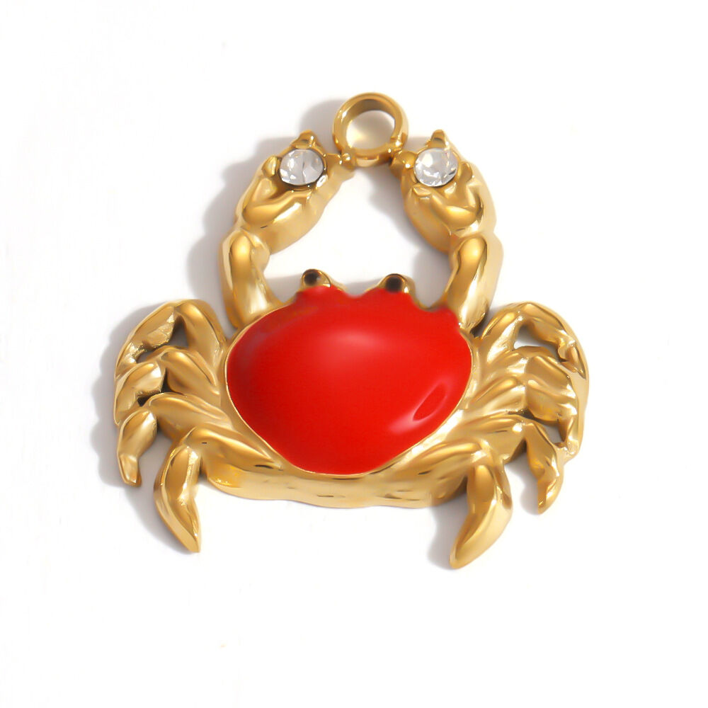 Ciondoli fai-da-te in acciaio inossidabile impermeabile color oro, stile oceanico Immagine2