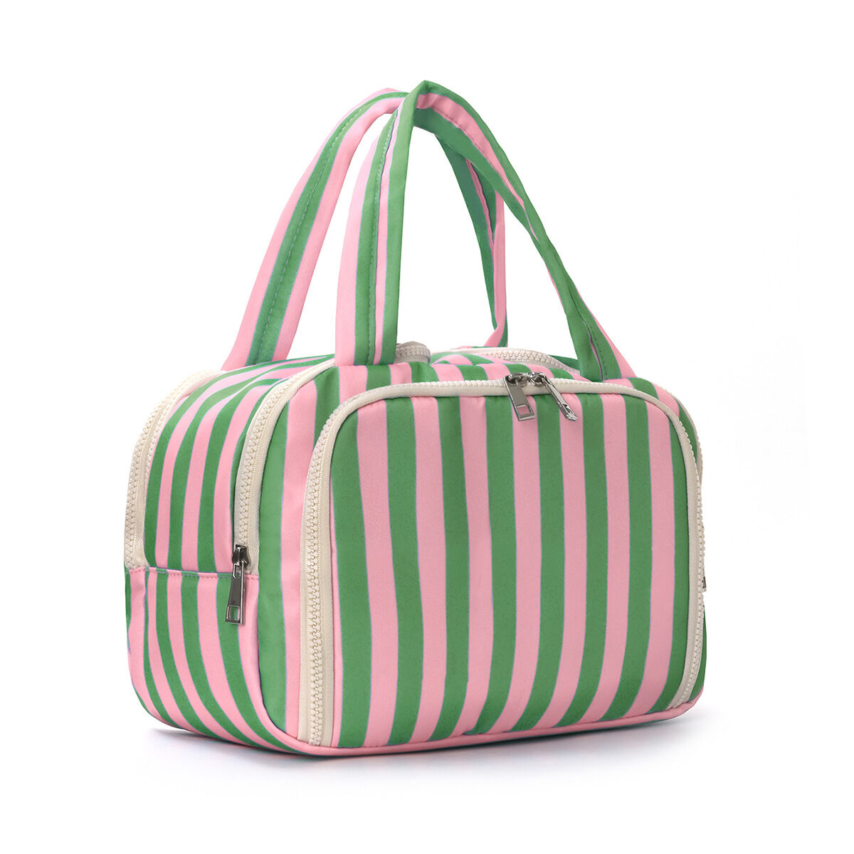 Pochette per cosmetici Simple Series Daily Stripe in poliestere a colori misti 