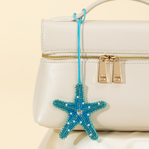 Simple Series Natural Oceanic Style Beads Woven Starfish Rope Bag Charms h5 Picture4