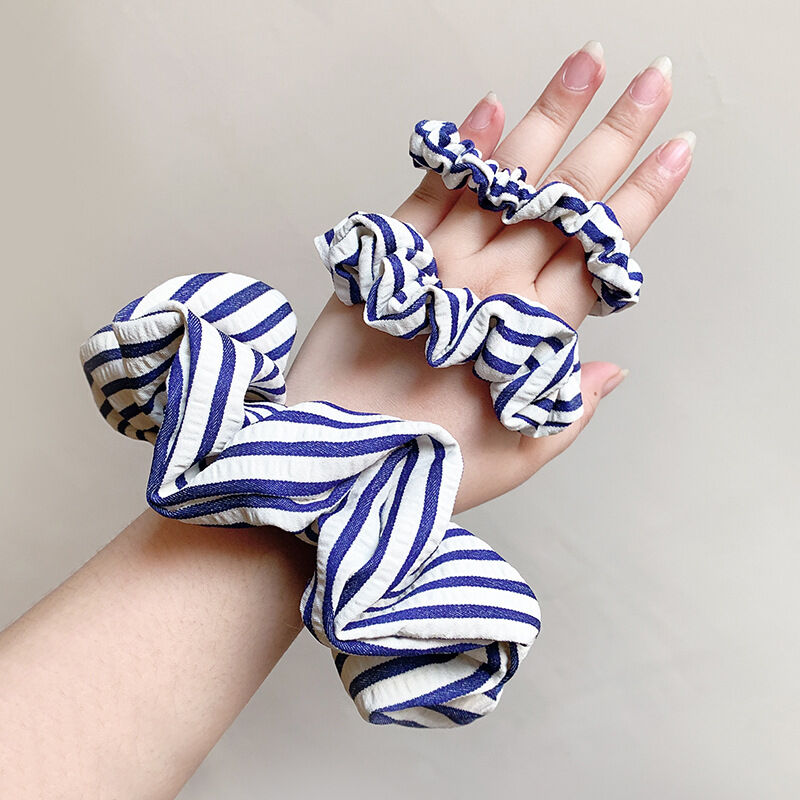 Simple Series Daily Stripe Fabric Scrunchies Picture6