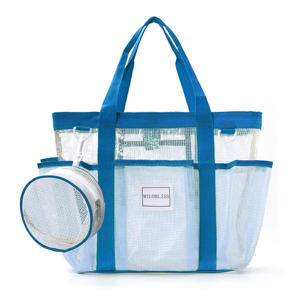 Borsa tote da donna in PVC trasparente, stile vacanza.