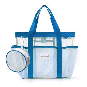 Borsa tote da donna in PVC trasparente, stile vacanza. h5
