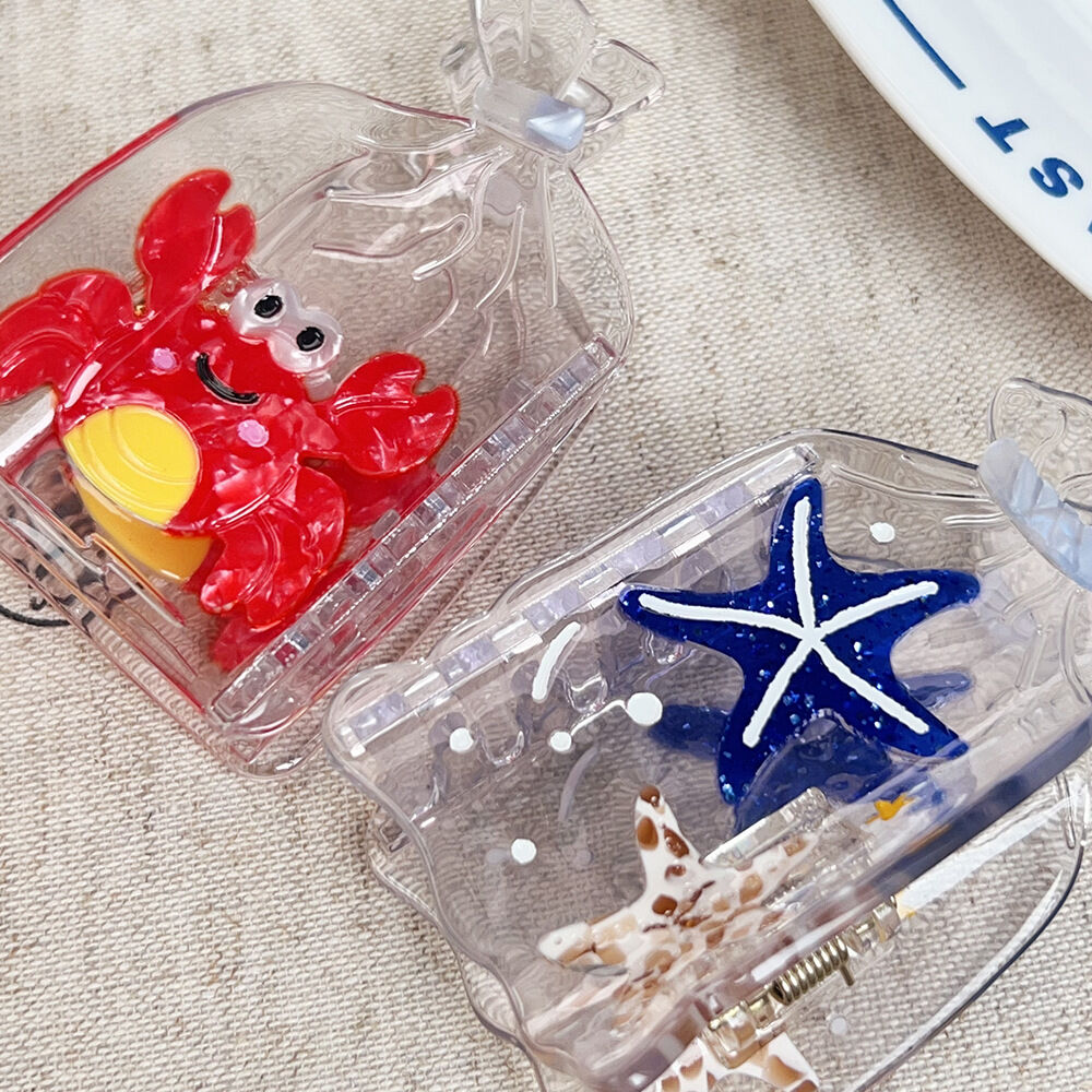 Simple Series Natural Animal Oceanic Style Shell Starfish Acetate Hair Claws Picture2