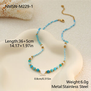 Simple Series Daily Fish Chain Stainless Steel Waterproof Gold Color Women's Chain Necklaces h5
