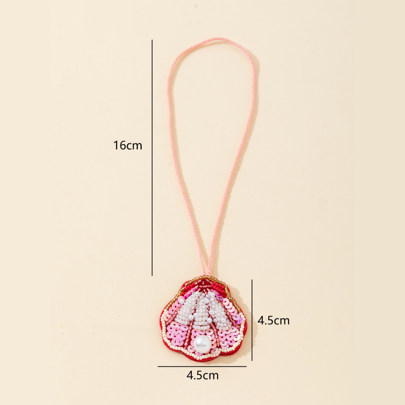 Collection luxueuse de perles naturelles de style océanique, perles tissées en coquillage, imitation perle, breloques de sac en perles artificielles 
