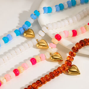 Colliers pendentifs pour femmes en acrylique de la collection Simple Series Daily Beads h5 Image2