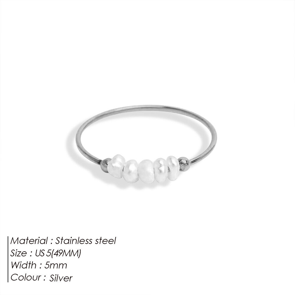 color plata/Talla de anillo 8 Imagen7