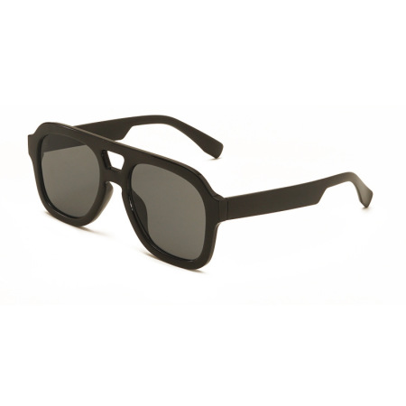 Simple Series Retro Sonnenbrille in Unifarben mit Leopardenmuster
