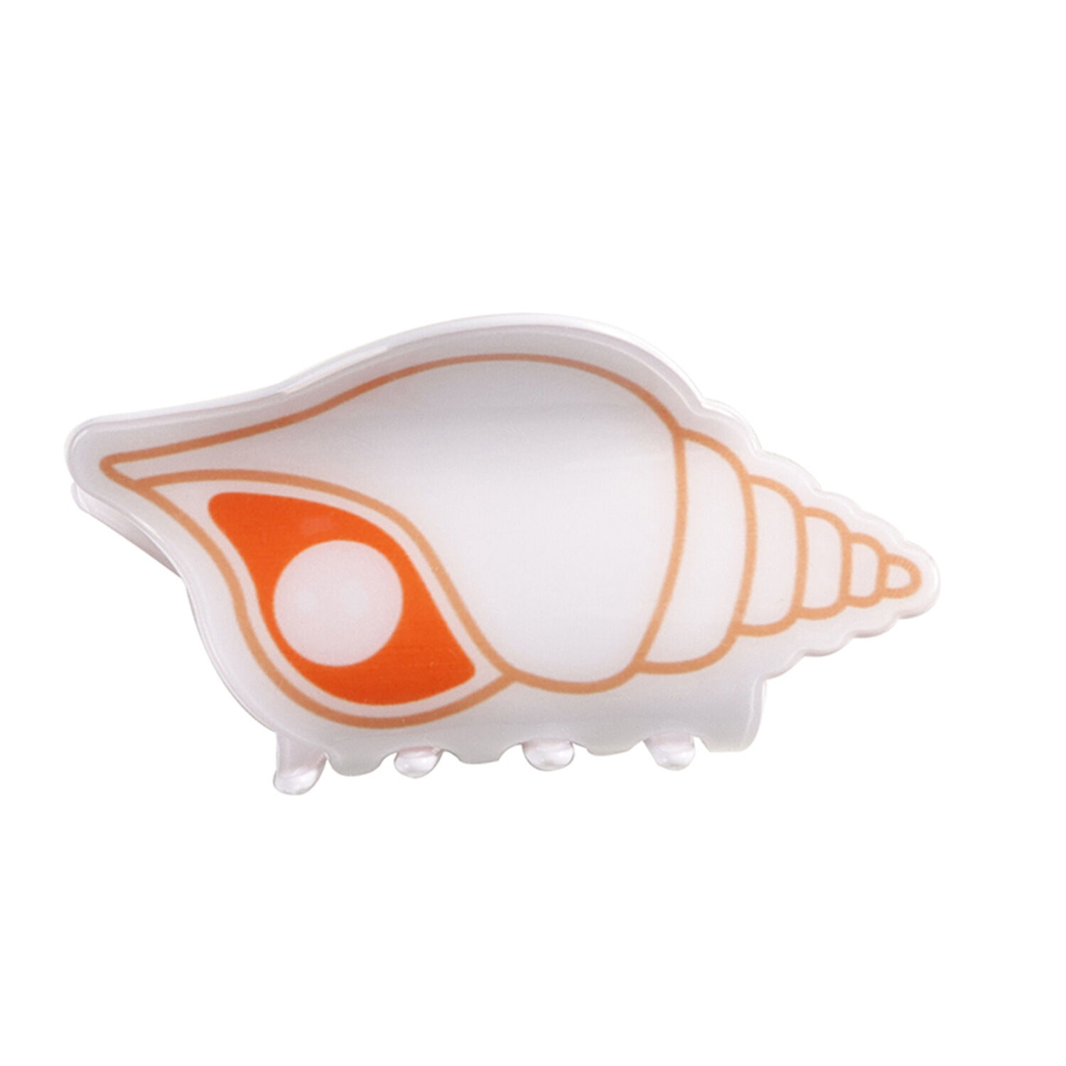 Simple Series Natural Cartoon Oceanic Style Mixed Color Shell Fish Starfish Acetate Hair Claws h5 