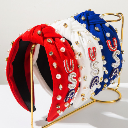 Ethnic Series Casual Irregular Shape Solid Color Geometric Shape Fabric Hair Bands