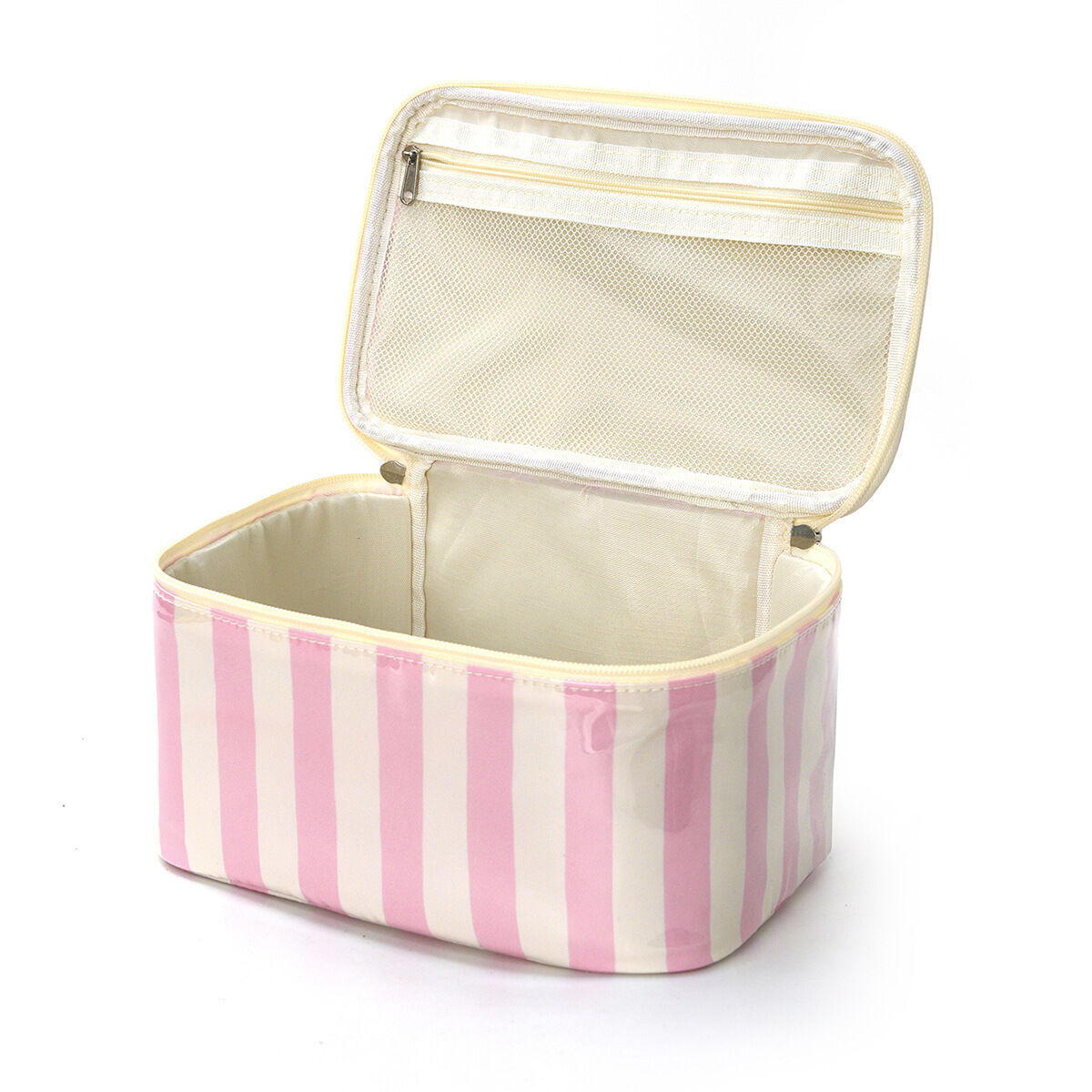 Bolsas de maquillaje de PVC de la serie Simple Casual Stripe de colores variados h5 Imagen2