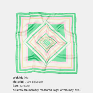 Sciarpe estive in poliestere della serie Simple, a righe, colori misti e forme geometriche. h5 Immagine2