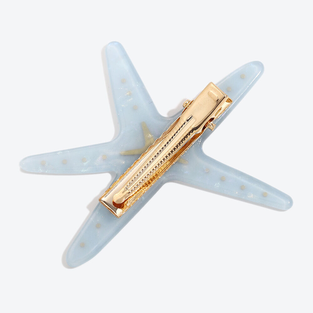 Simple Series Natural Animal Oceanic Style Shell Starfish Acetate Hair Clips h5 Picture4