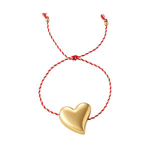 Simple Series Elegant Heart Woven Copper Gold Color Women's Braided Bracelets h5