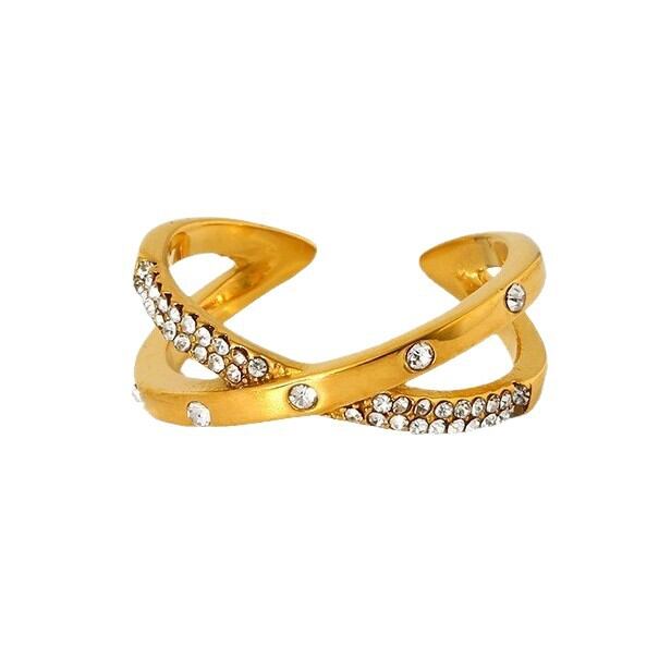Simple Series Daily Geometric Shape Stainless Steel Waterproof Statement Rings Picture5
