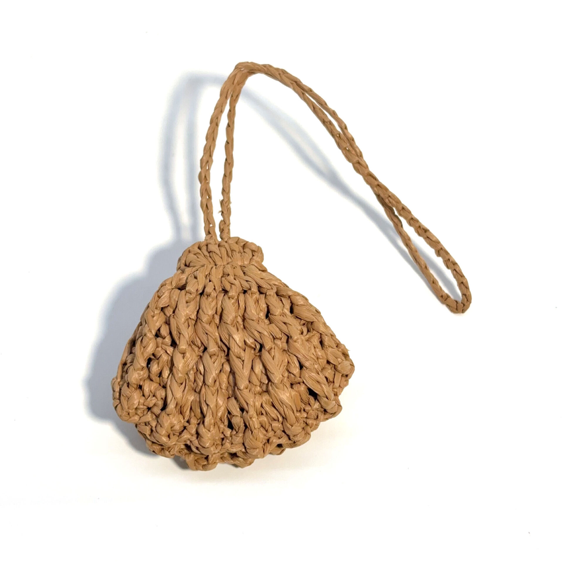 Eenvoudige serie vakantie oceaanstijl geweven schelp raffia tashangers Afbeelding3