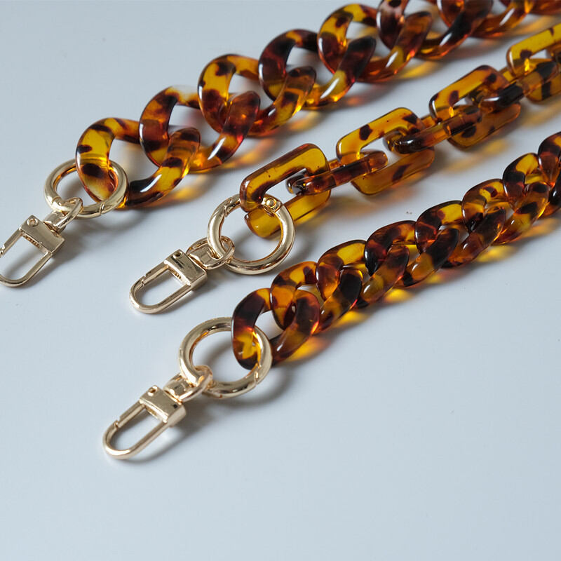 Simple Series Retro Leopard Print Chain Acrylic Phone & Bag Chain h5Picture4