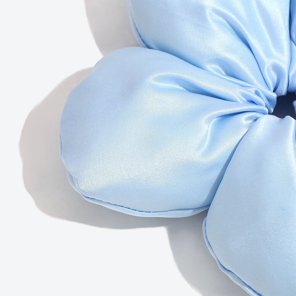 Simple Series Sweet Flower Solid Color Fabric Scrunchies h5 Picture3
