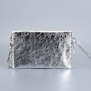 Borsa quadrata da donna in PU con nappine e paillettes, stile serale. h5 Immagine4