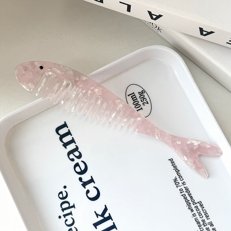 Tragbare, fischförmige Essigsäurekämme mit Meeresmotiven h5 