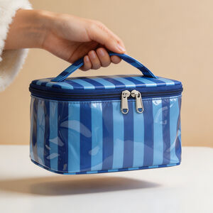 Simple Series Daily Stripe make-uptassen van PVC in diverse kleuren. h5 Afbeelding3