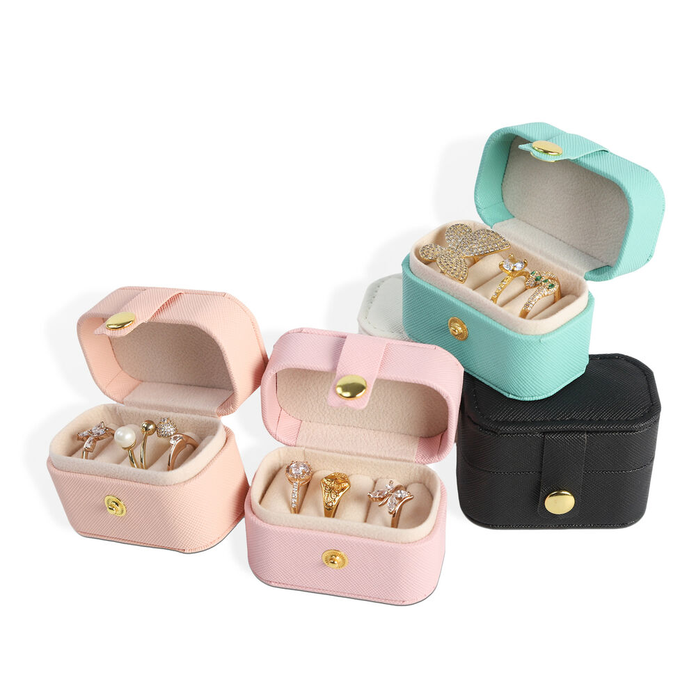 Cajas de joyería rectangulares de PU de la serie Simple Daily h5Imagen2