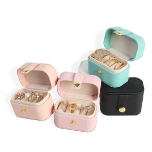 Cajas de joyería rectangulares de PU de la serie Simple Daily h5 Imagen2
