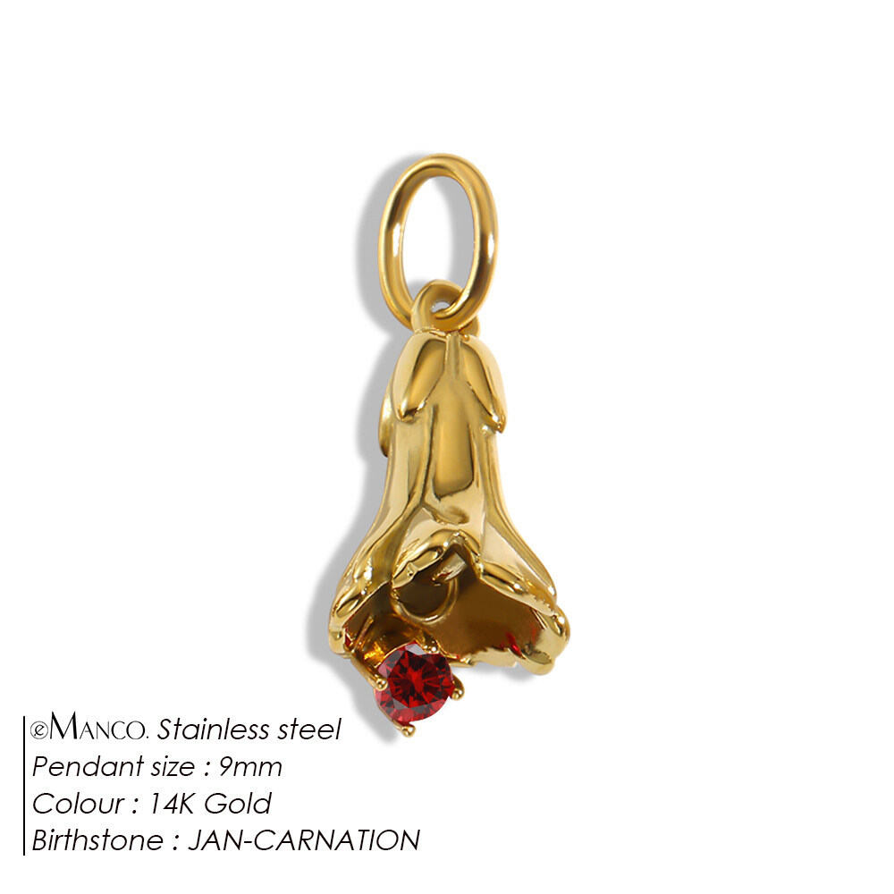 Colgantes románticos para mujer, de acero inoxidable, color dorado, con forma irregular de flor, resistentes al agua y con circonita moissanita.