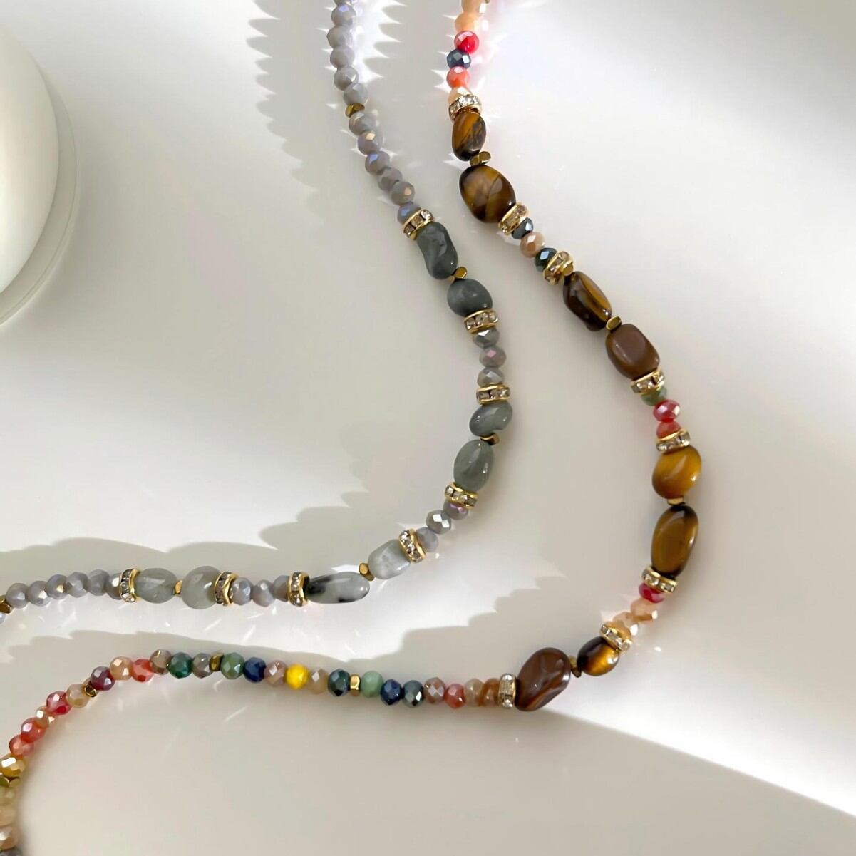 Simple Series Beads Crystal Women's Beaded Necklaces h5 Picture3