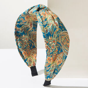 Ethnic Series Retro Mixed Color Paisley Pattern Fabric Hair Bands h5