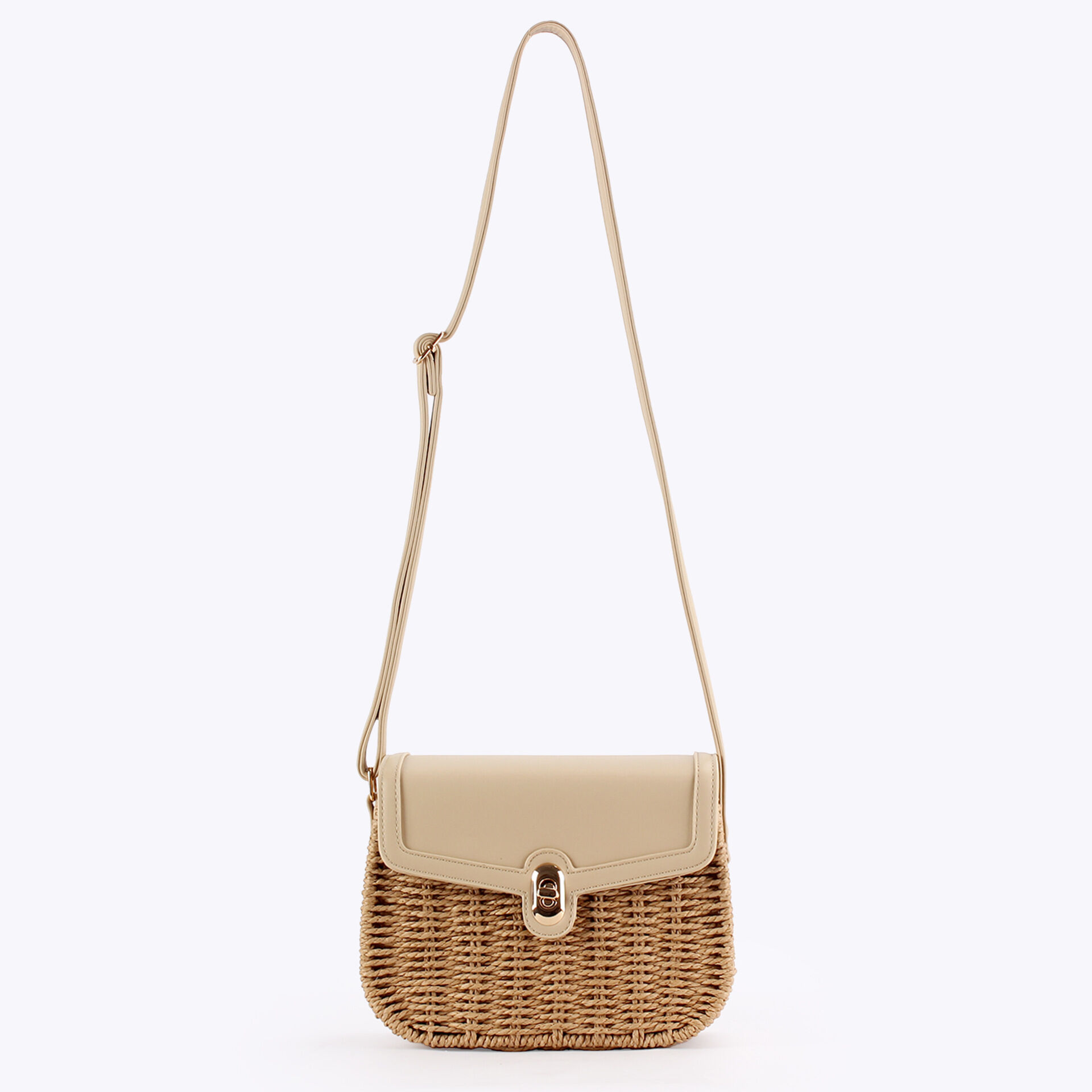 Casual Style Woven Solid Color Woven Raffia Women's Square Bag