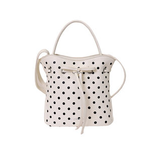 Parisian Chic Style Polka Dots Pu Women's Bucket Bag h5