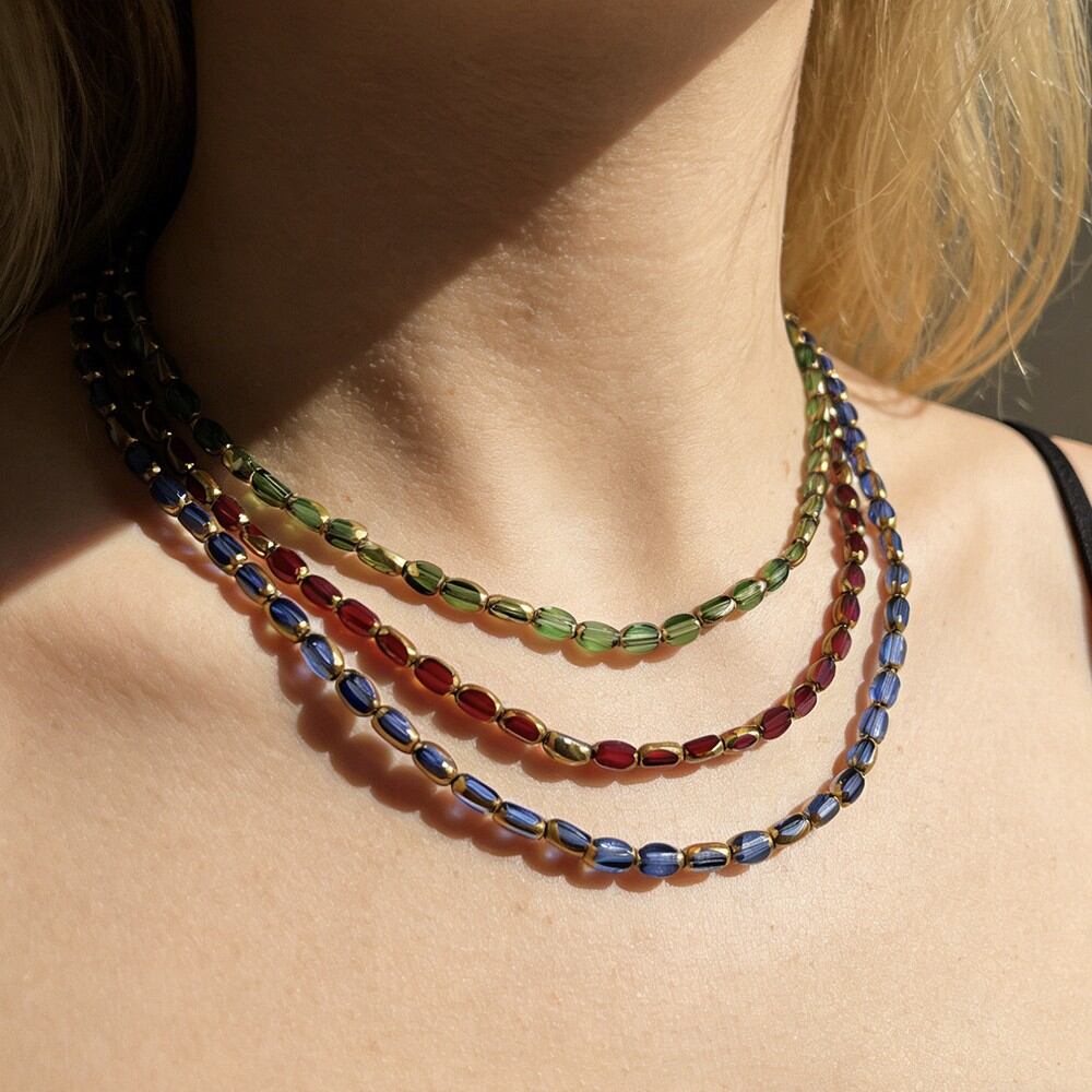 Classic Series Beads Crystal Women's Beaded Necklaces