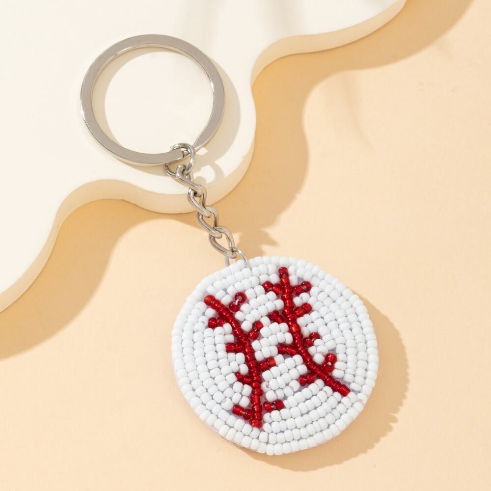 Simple Series Sports Geometric Shape Alloy Keychain h5Picture3