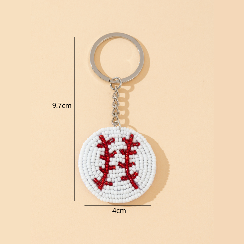 Simple Series Sports Geometric Shape Alloy Keychain