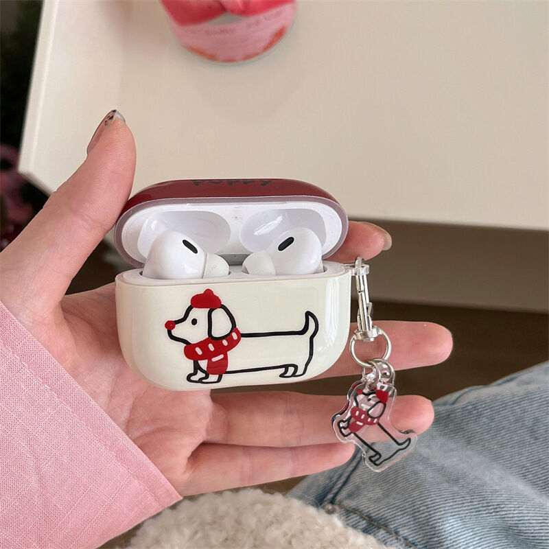 Animal Dachshund Cartoon Mixed Color Earphone Case 2