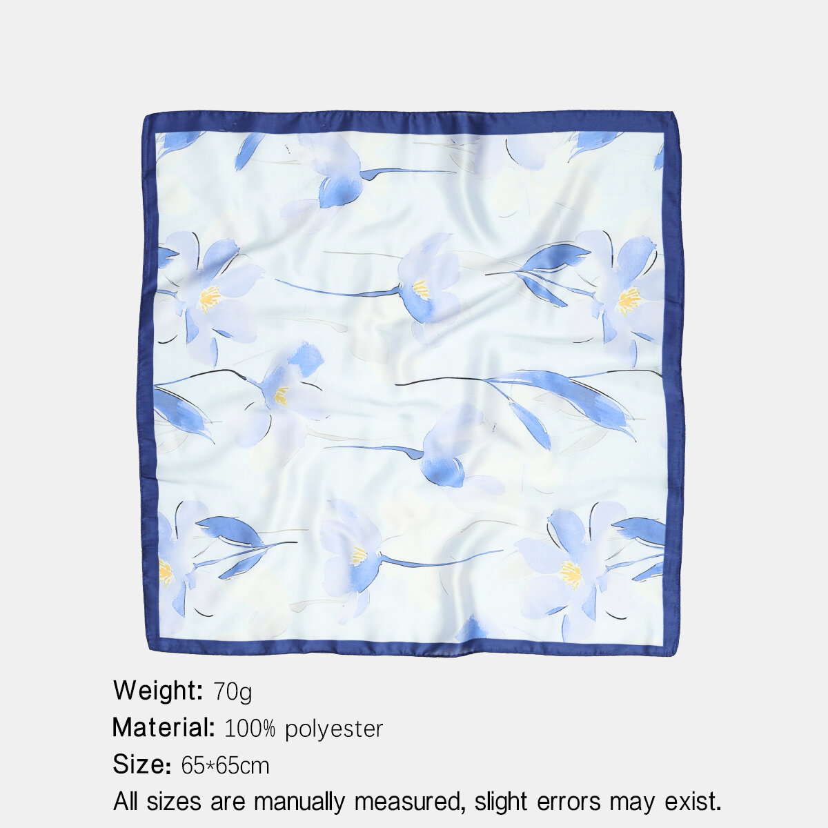 Sciarpe estive in poliestere a tinta unita della serie Simple Sweet Flower. h5 Immagine2