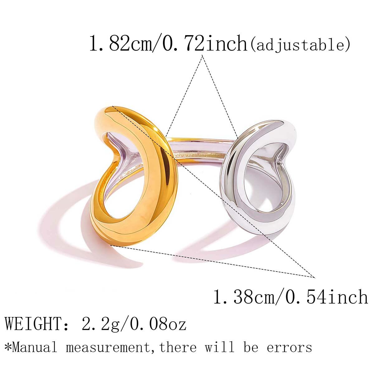 Couleur or et argent/Taille unique Image3