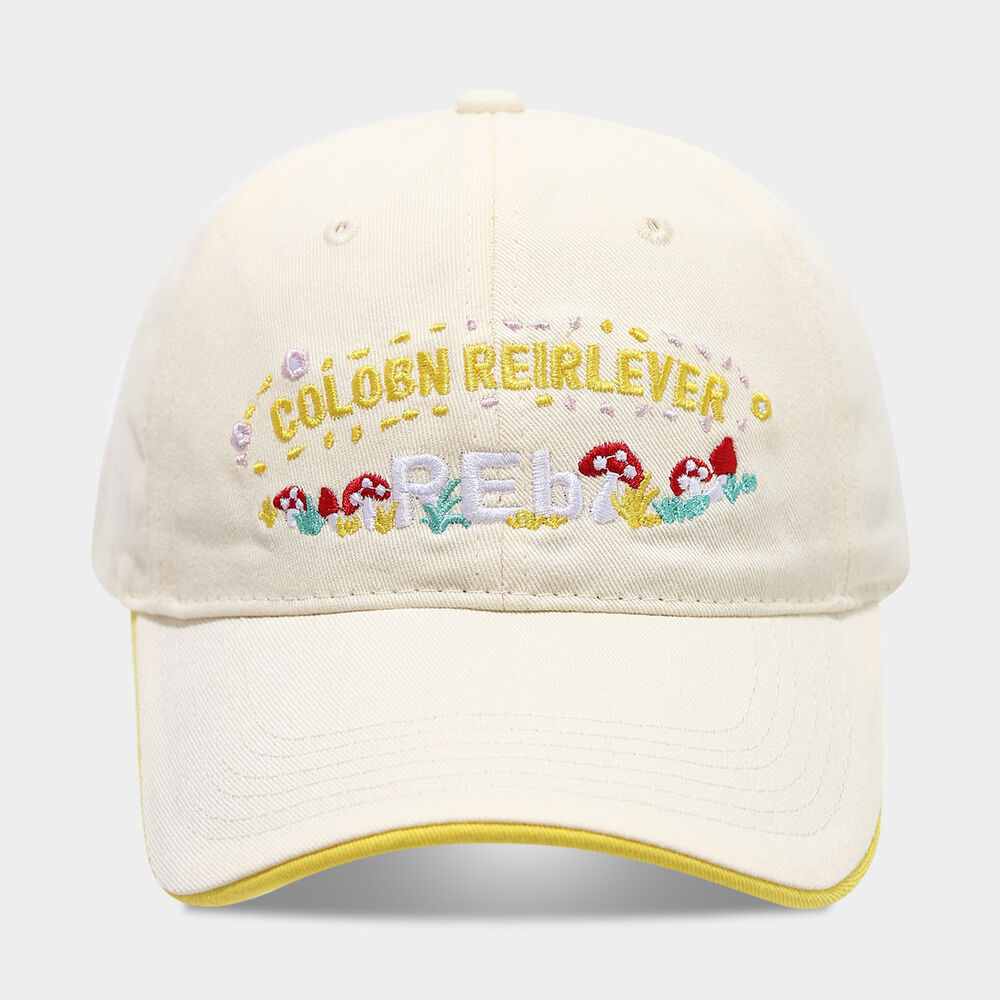 Simple Series Sweet Letter Solid Color Mixed Color Plant Cotton Baseball Cap