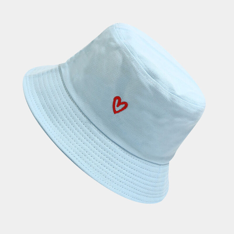 Simple Series Daily Heart Solid Color Cotton Bucket Hats Picture4