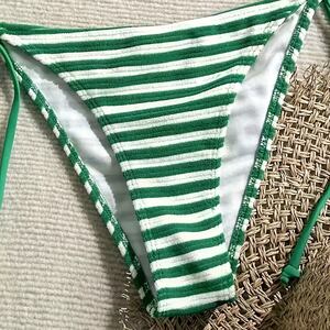 Ensemble bikini de plage à rayures simples h5 Image4