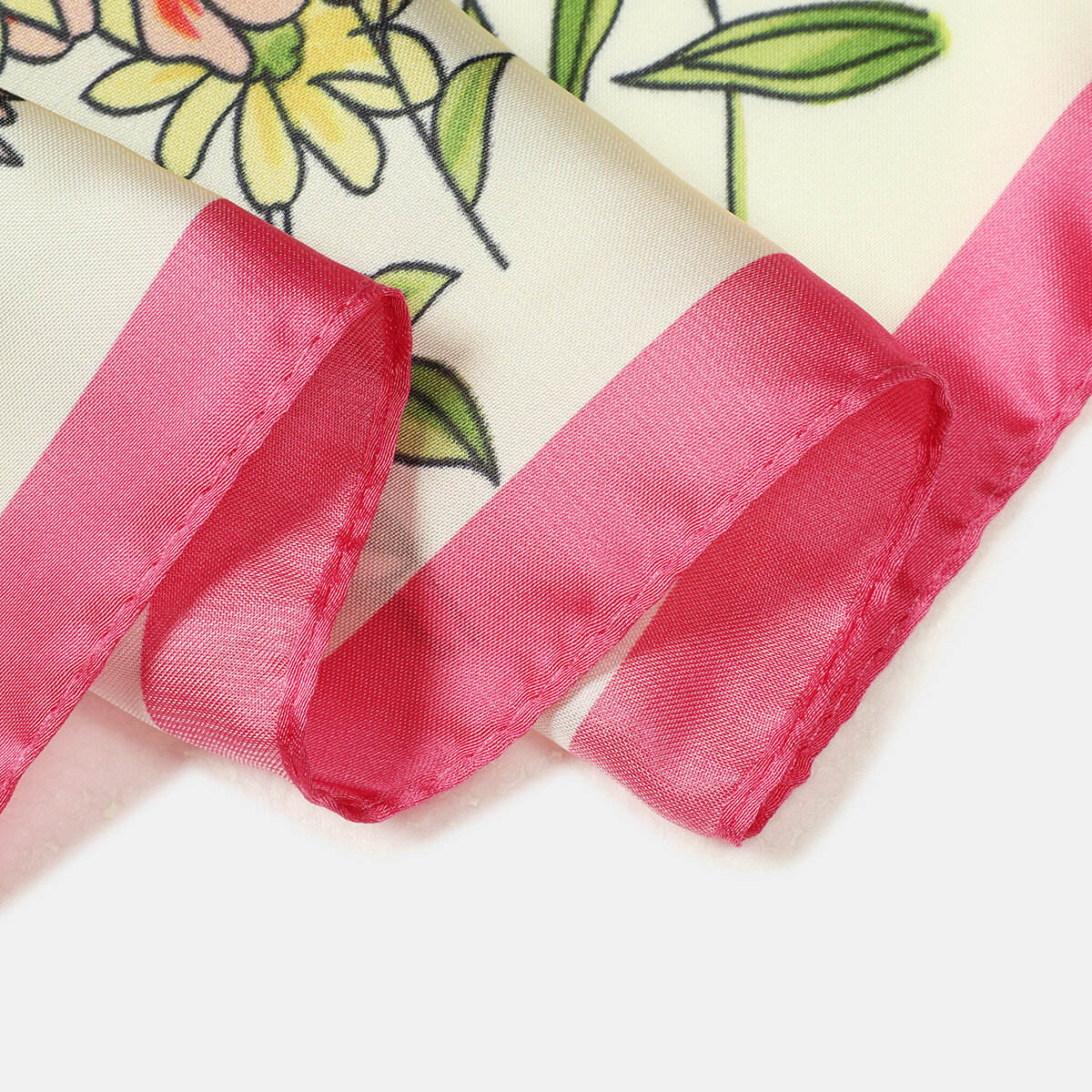 Sciarpe estive in poliestere della serie Romantica con fiori dolci e farfalle dai colori misti Immagine5