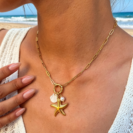 Simple Series Daily Animal Stainless Steel Waterproof Gold Color Women's Pendant Necklaces