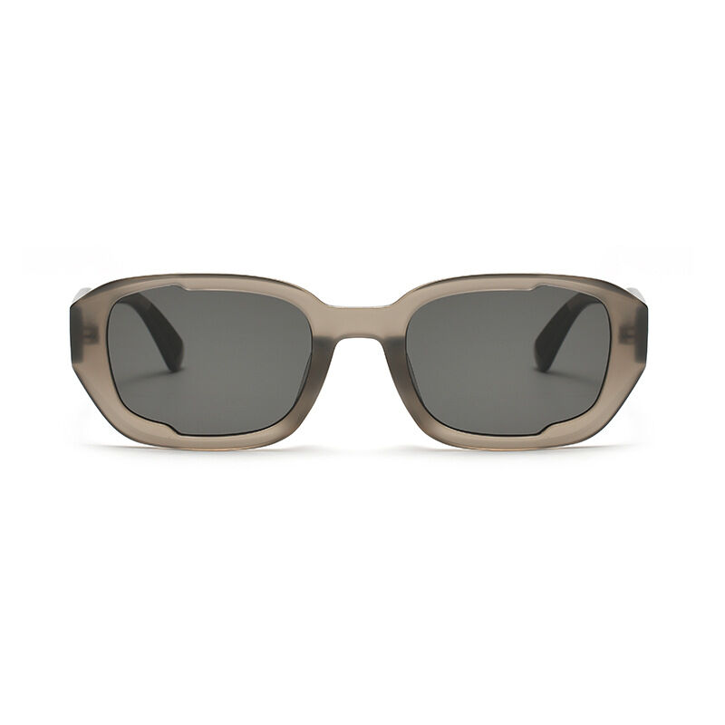 Simple Series Retro Zonnebril met onregelmatige vorm en effen kleur Afbeelding3