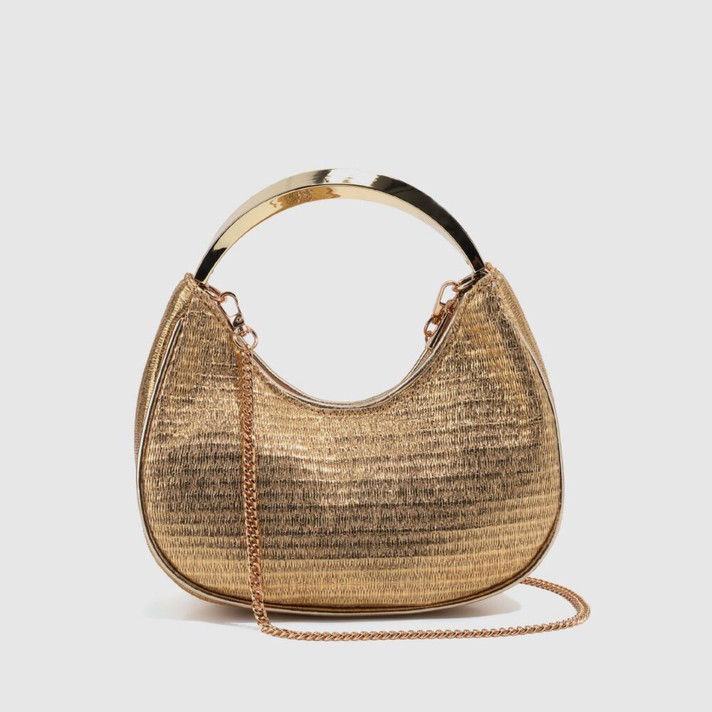 Bolsos de mano de paja tejida estilo parisino chic para mujer Imagen2