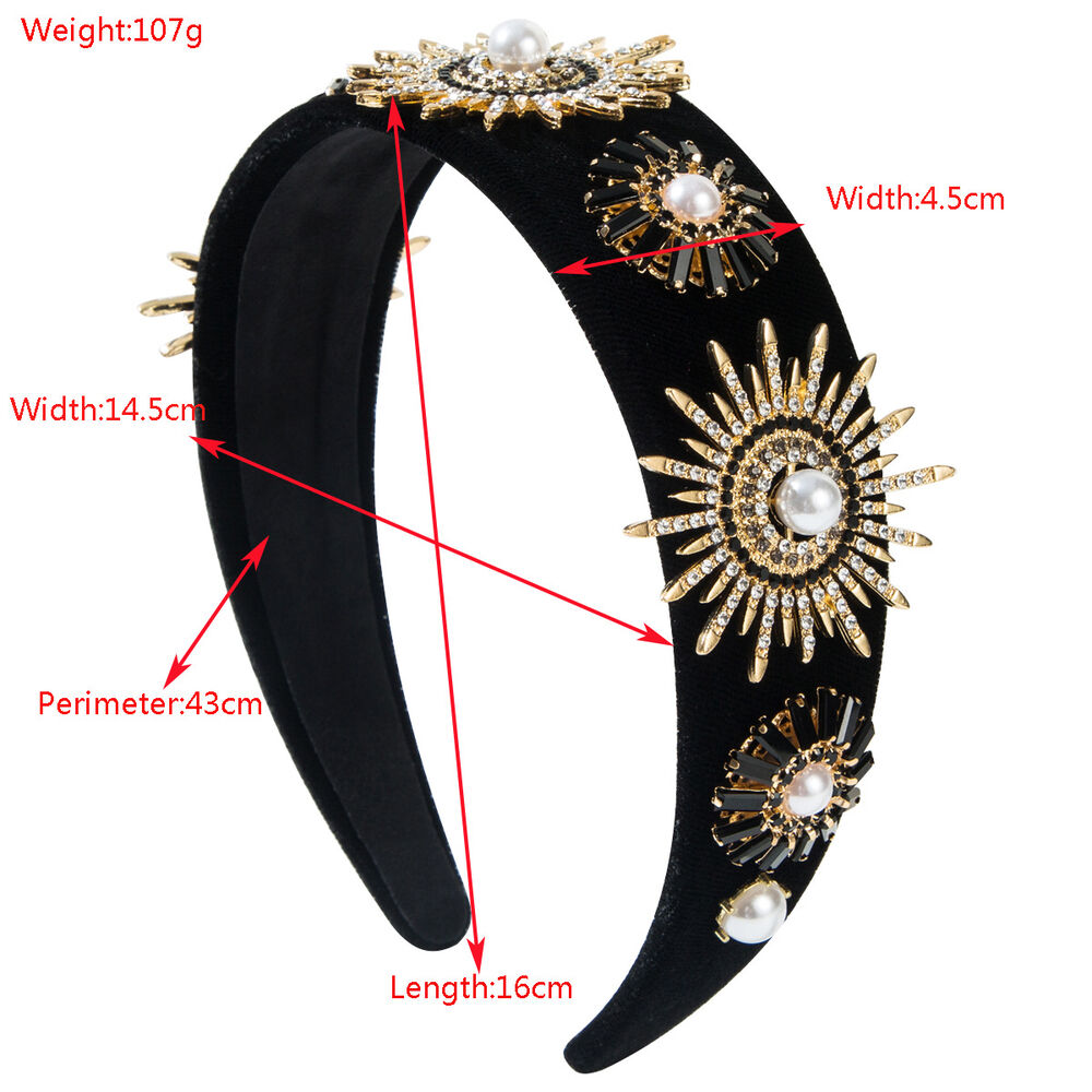 Luxurious Series Bohemian Sun Rhinestone Rhinestone Hair Bands Picture3