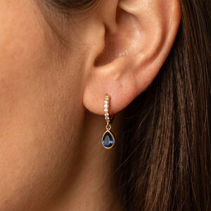 Luxurious Series Elegant Geometric Shape Stainless Steel Waterproof Gold Color Zircon Women's Drop Earrings h5 Picture4