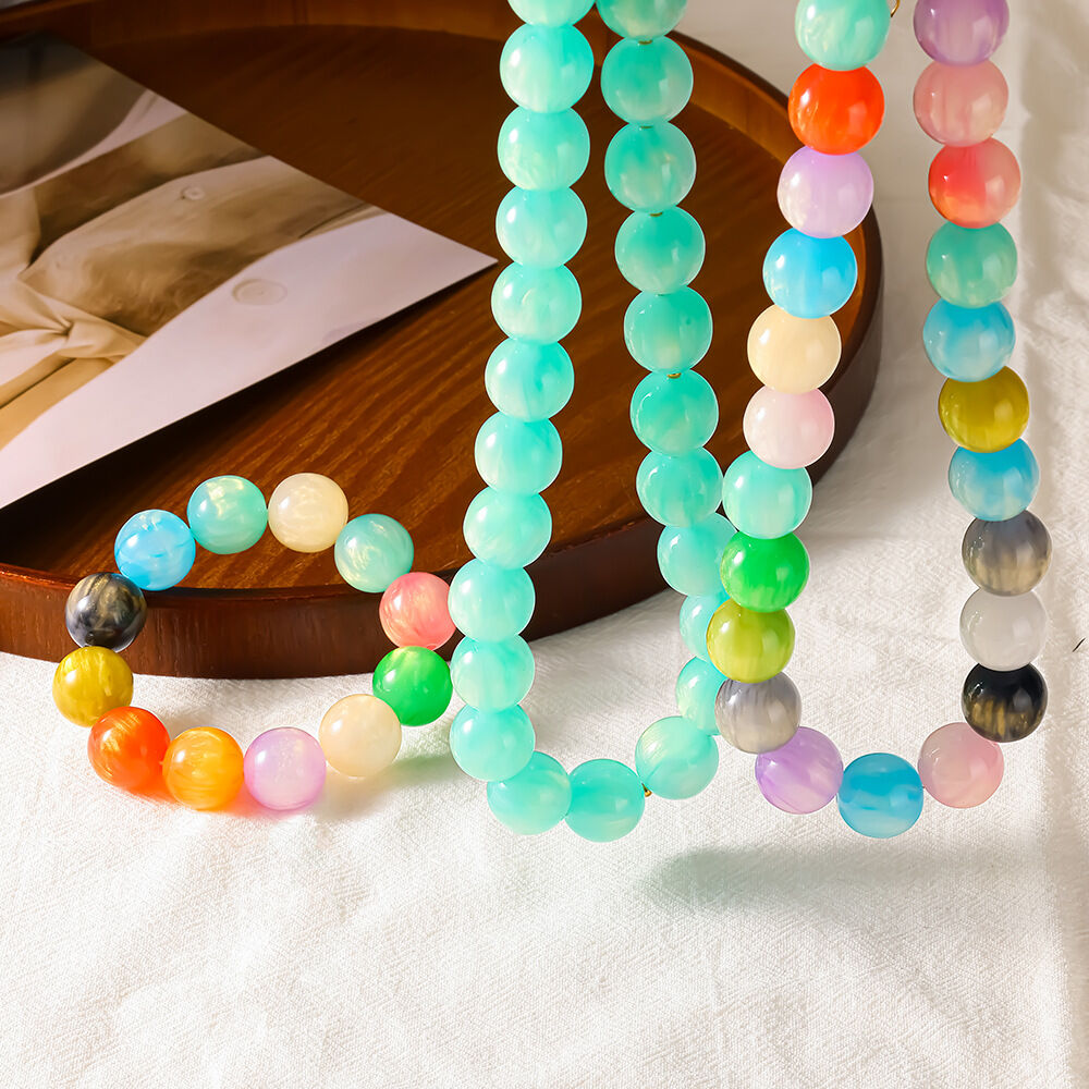 Simple Series Fresh Daily Gradient Color Acryl Acryl Dames Sieradensets