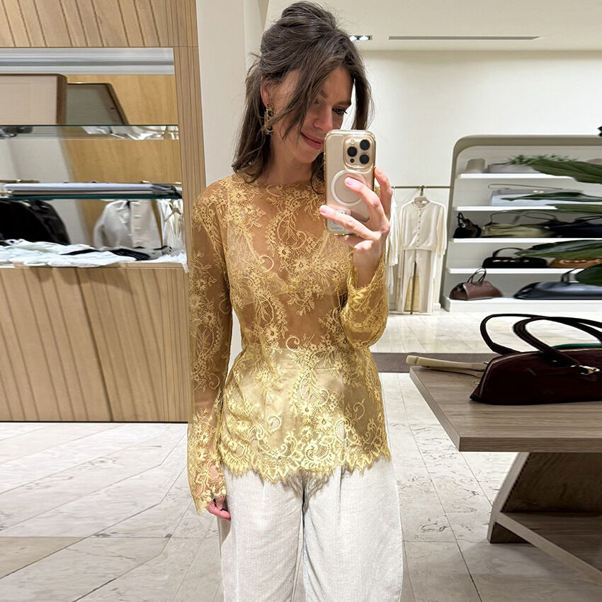 Fashion Daily Versatile Summer Lace T Shirt h5 Picture2